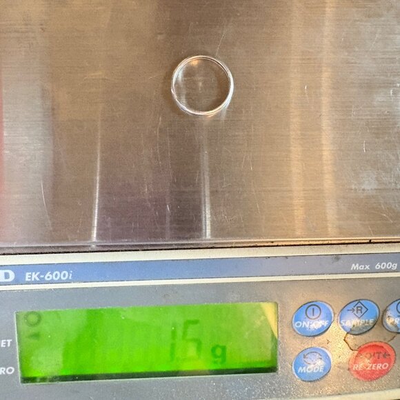 VTG Solid Sterling Silver 925 Half Round Wedding Band 2.5mm Ring Size 8 - Picture 9 of 11